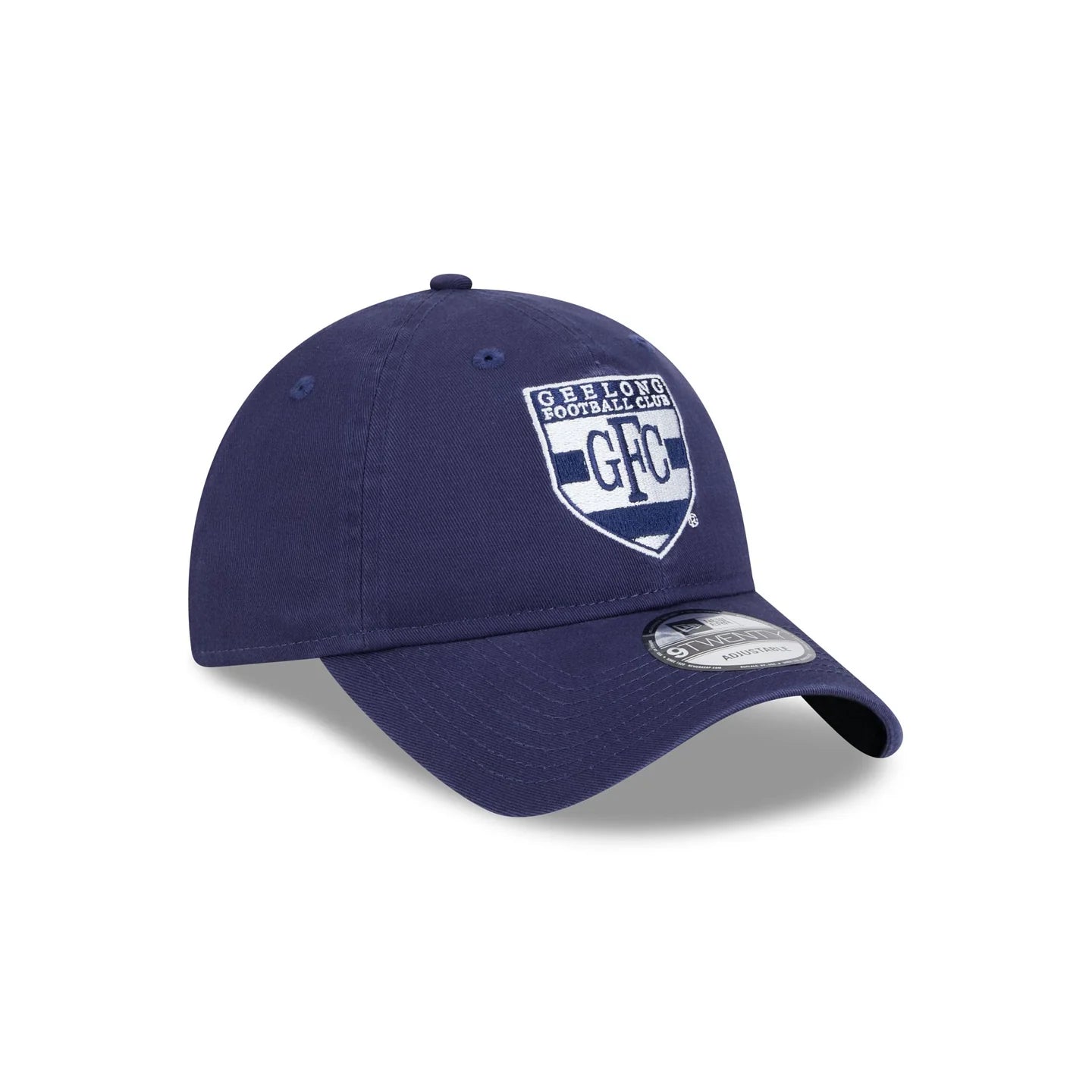 Geelong Cats Hat - AFL 2025 Retro Washed 9Twenty Strapback Cap - New Era